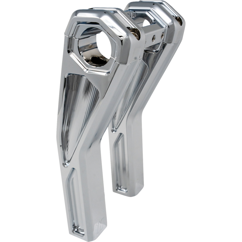 RISER PULLBACK ASCENT 8" CHROME