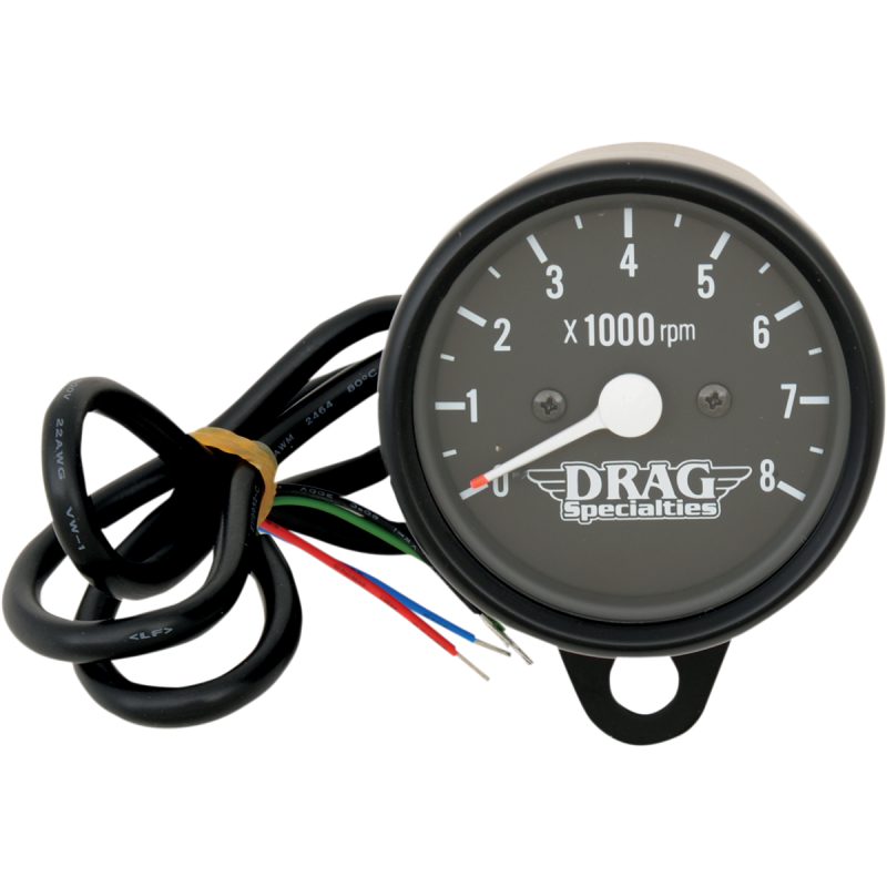 2.4" BLACK ELEC 8000RPM TACH W/BLK FACE