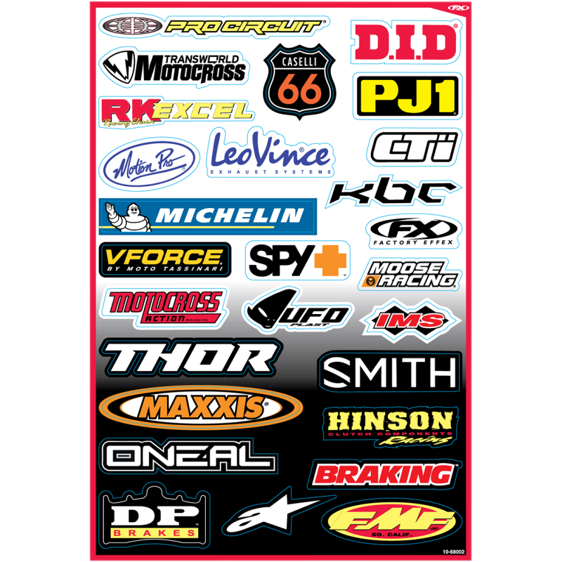SPONSOR STICKER KIT "B" (07 DESIGN)