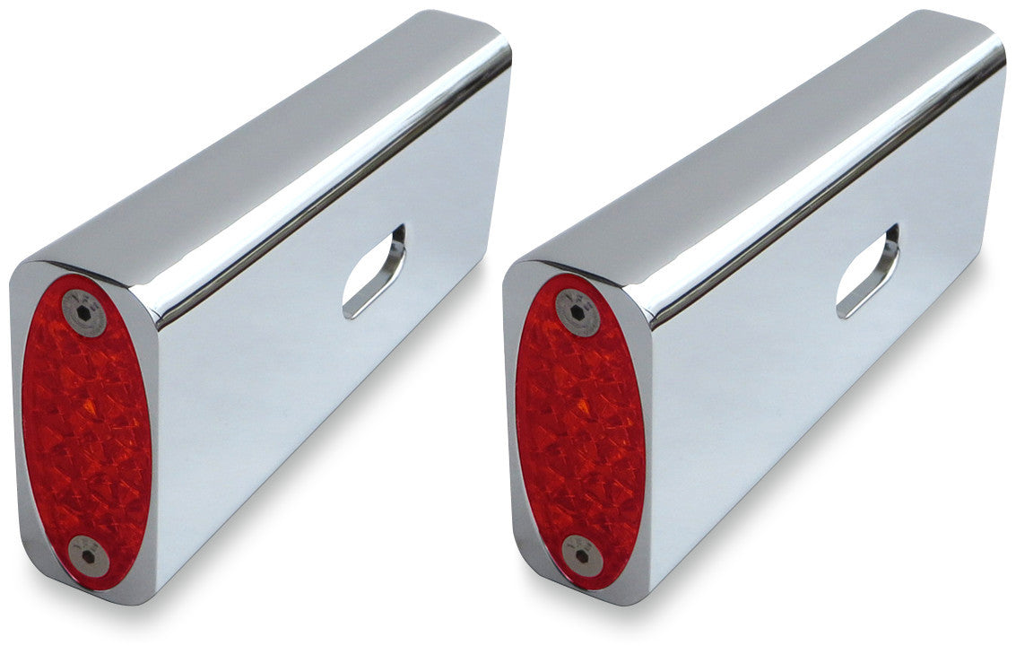 06-16 DYNA FENDER STRUT MRKR RED CHR (PR)