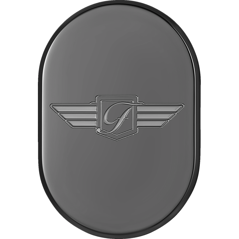 BACK FENDER COVER BLACK WITH FIGURATI DESIGNS LOGO-RIGHT