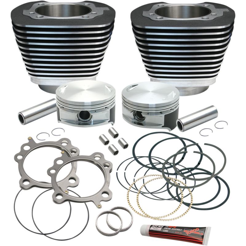 106" T/C CYL/PISTON KIT BLACK