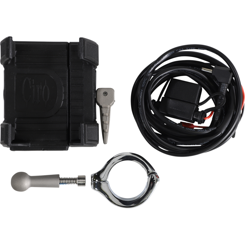 SMARTPHONE/GPS HOLDER , H/BAR MNT CHR