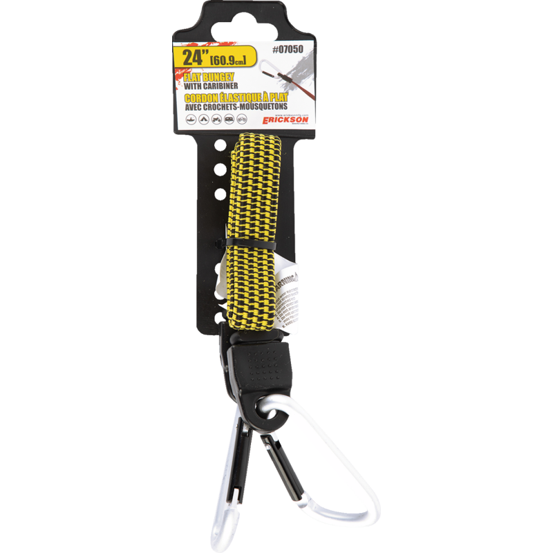 24" Flat Bungey w/Carabiner
