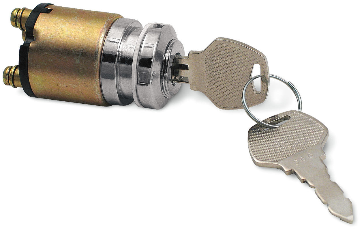 IGNITION / KEY SWITCH 3-WIRE CHROME