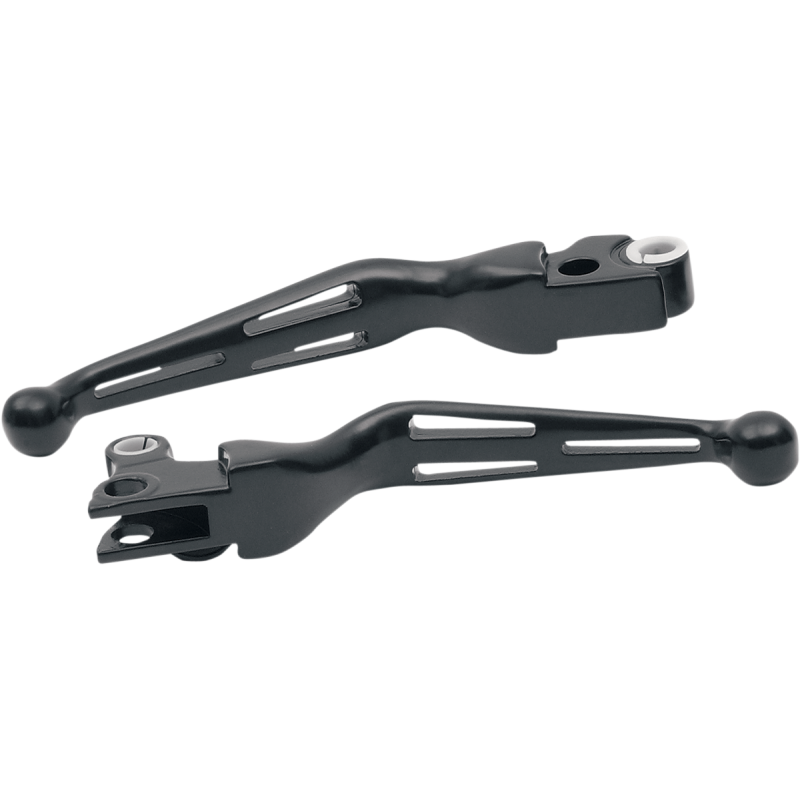 08-13 FLHT BLK SLOTTED LEVER SET