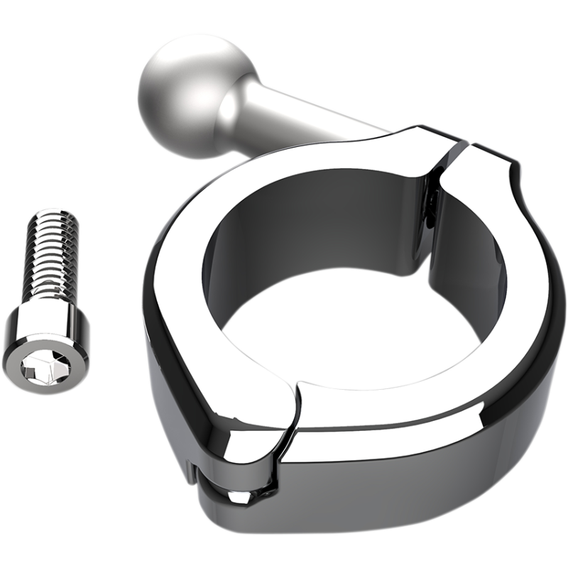 Aluminum Clamp Mount 1 1/4", Chrome