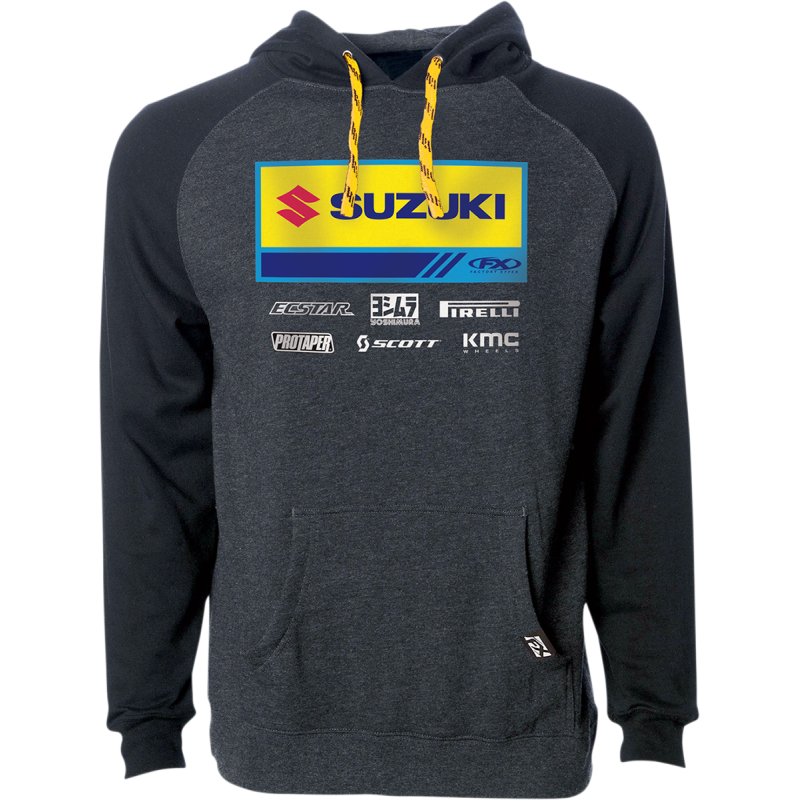 HOODY SUZ RACE21 CH/BK MD