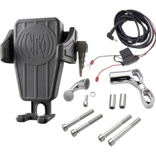 HOLDER PHONE GEN 2 CYBERCHARGER BLK, OFFSET PERCH MOUNT CHR