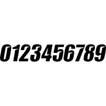 NUMBER DCOR SLH #2 BLK 6"
