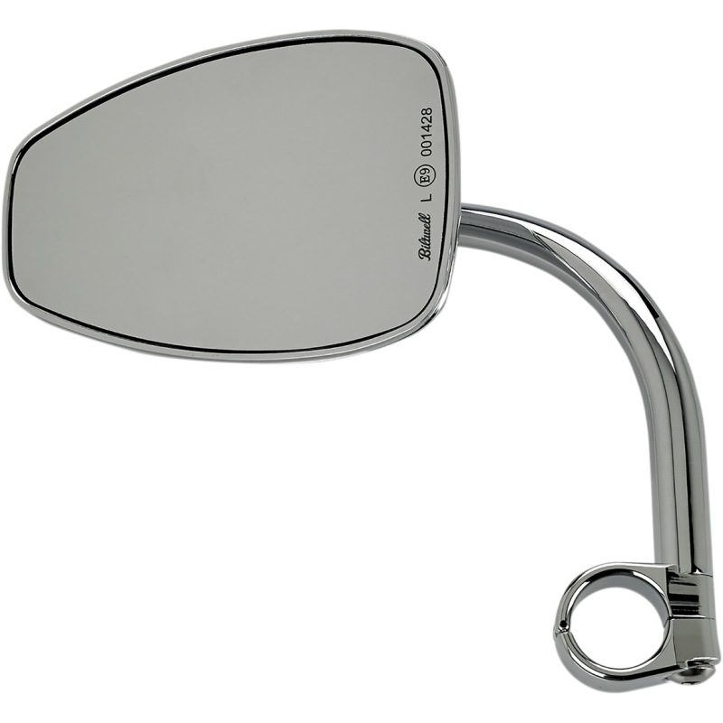 MIRROR T-DROP W/MNT 1" CH