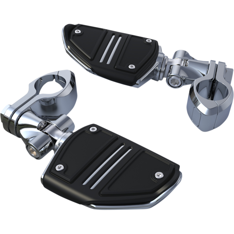 Hingeless Peg Mount Kit w/ Twin Rail Footrests, Chrome