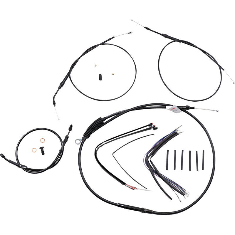 Handlebar Cable&Brake Line Kit -Extnd - Sportrs 14" TBar