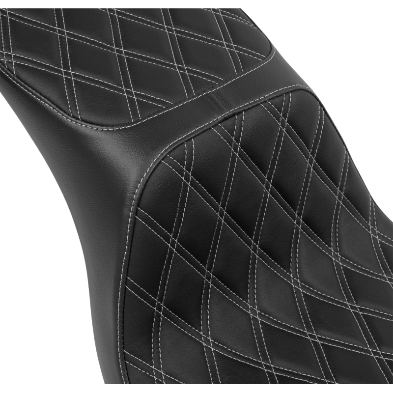 Seat Predator 2up Blk Vinyl Slv DD Stch FLSB FXLRS