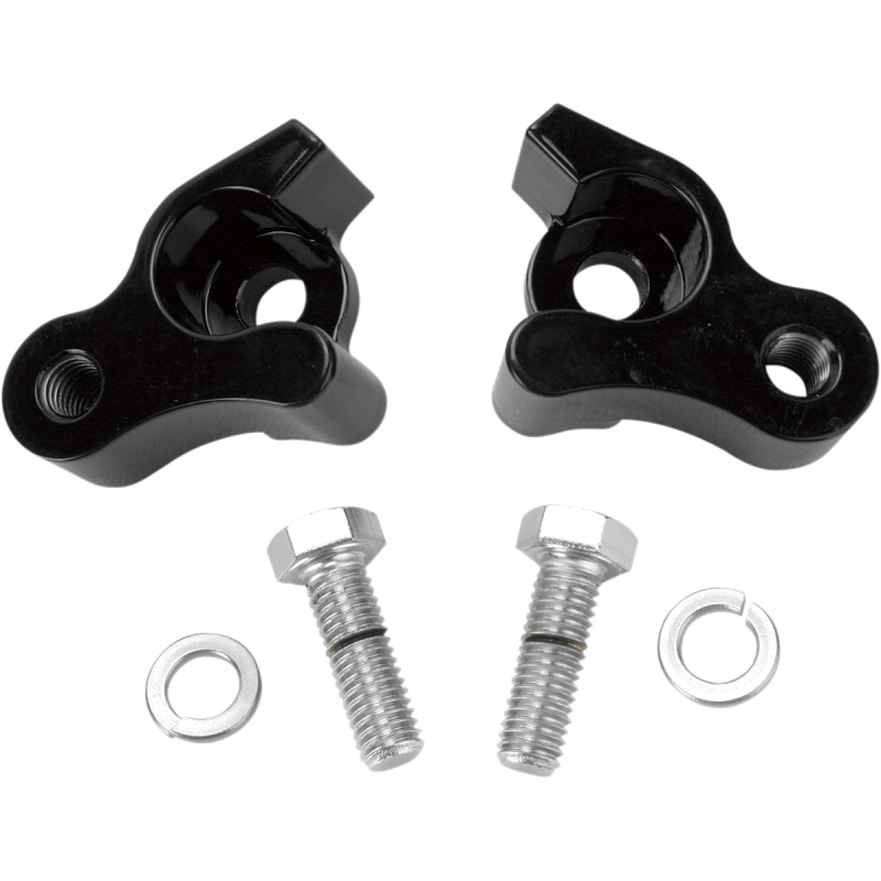09-16 FLH 1" LOWERING BLOCKS BLACK