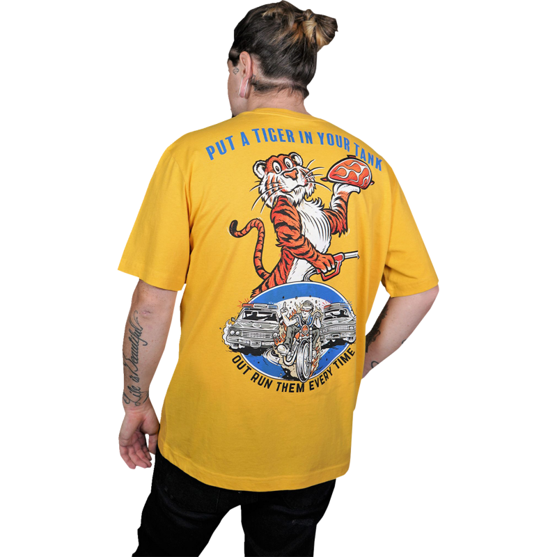 TEE DNO TIGERTANK YLW XL