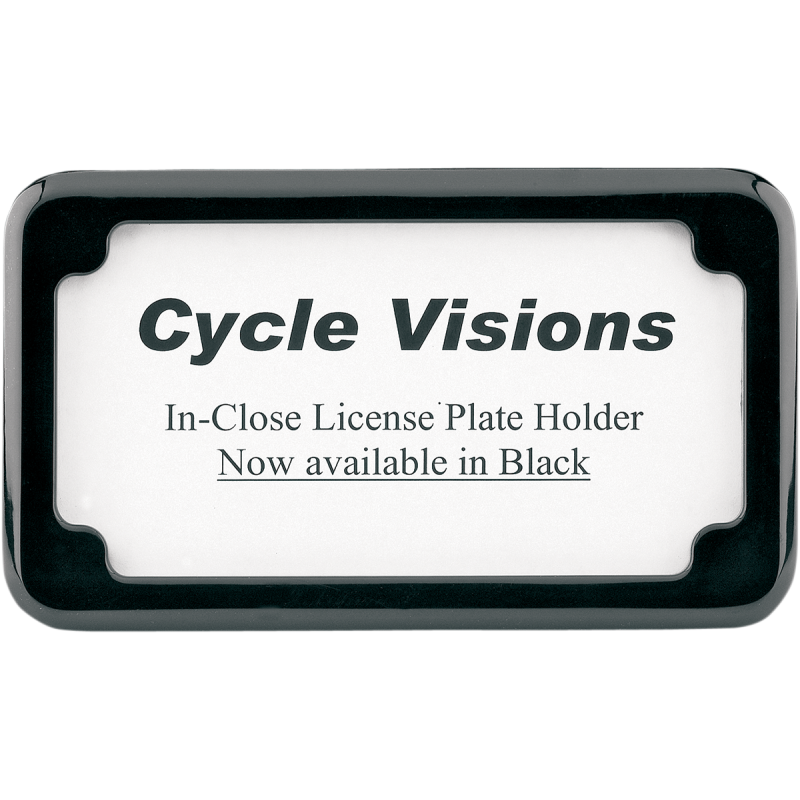 BLACK BEVELED LIC/PLATE FRAME