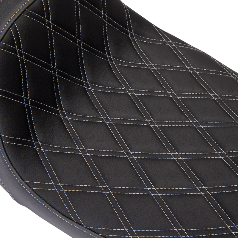 Seat Predator 1-up Vinyl Double Diamond Silver FLH 2008-2023