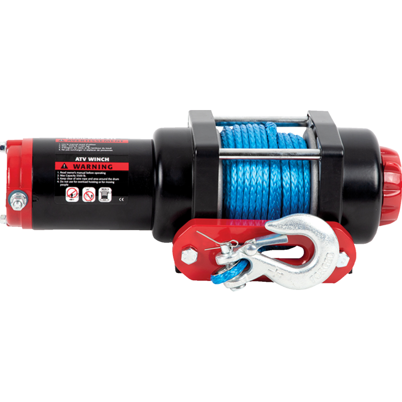 ERICKSON 3500 LB DC WINCH  3/16" X 50' BLUE SYNTHETIC ROPE