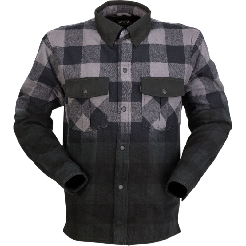 SHIRT DUKE FLANNEL GY/BK L