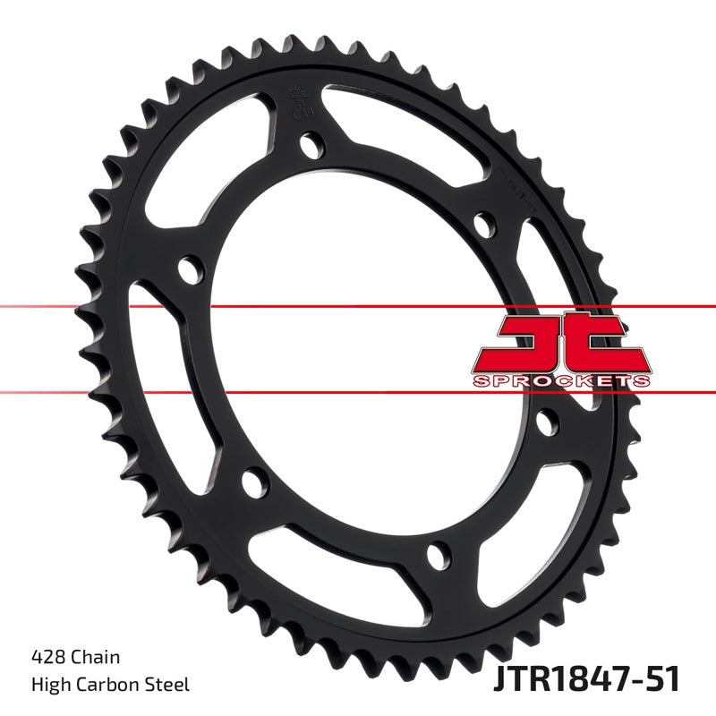 SPROCKET REAR 428 51T