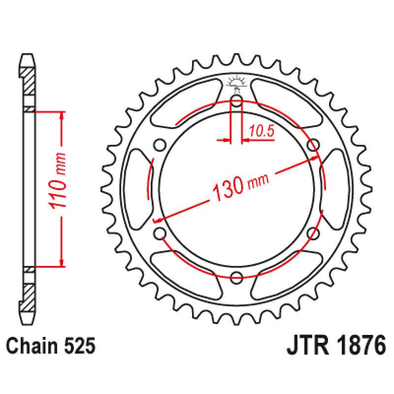 SPROCKET REAR 525 50T