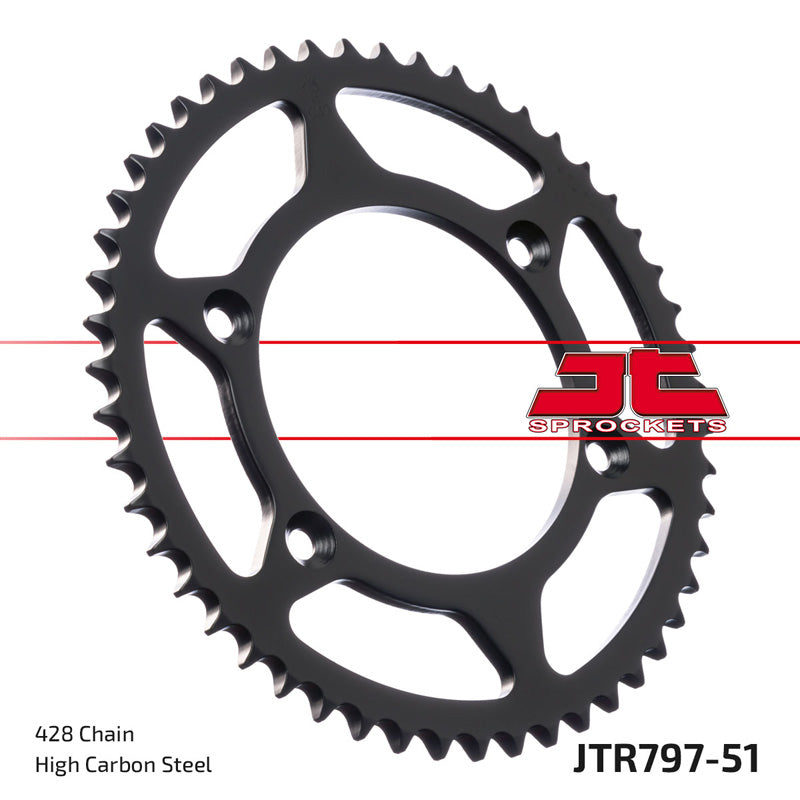 SPROCKET REAR 428 51T