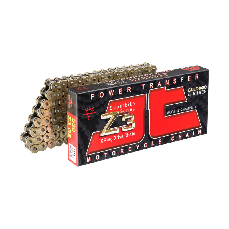 530Z3 CHAIN 110L SUPER HEAVY DUTY X-RING (GOLD/SILVER)