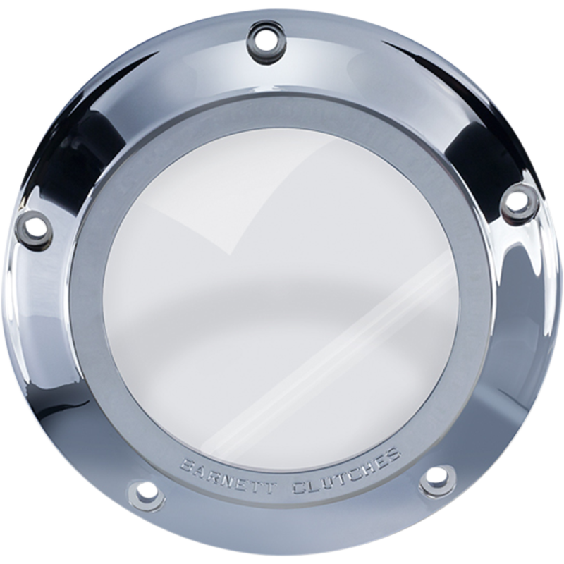 07-18 B/T CLEAR DERBY COVER CHROME