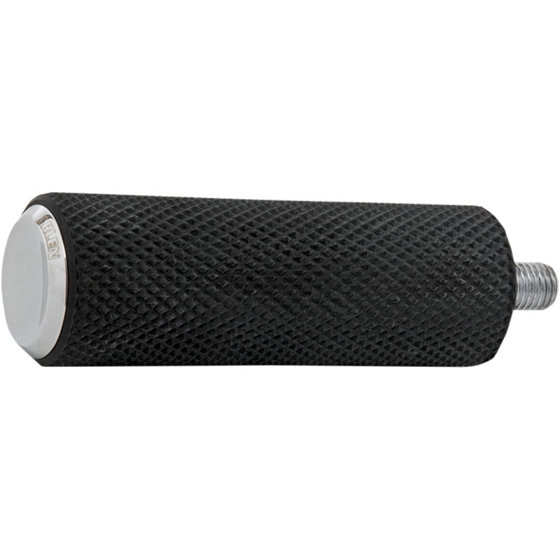 BRAKE/SHIFT PEG KNURLED RUBBER CHR