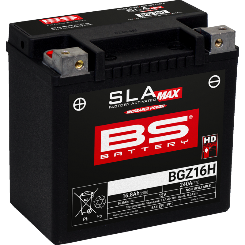 BATTERY BS BGZ16H SLA MAX