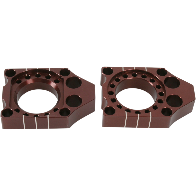 03-16 KXF/RMZ AXLE BLOCKS (BROWN)