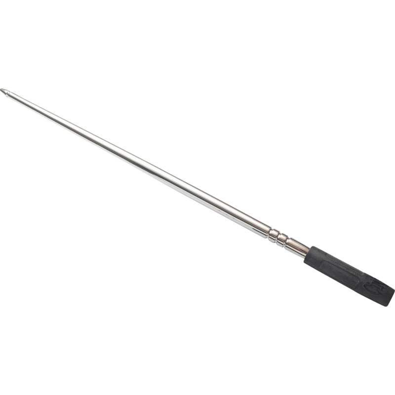 High Caliber Flexible 8" Antenna, Chrome