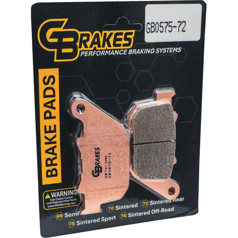 BRAKE PAD GB0575-72 HH SINTERED