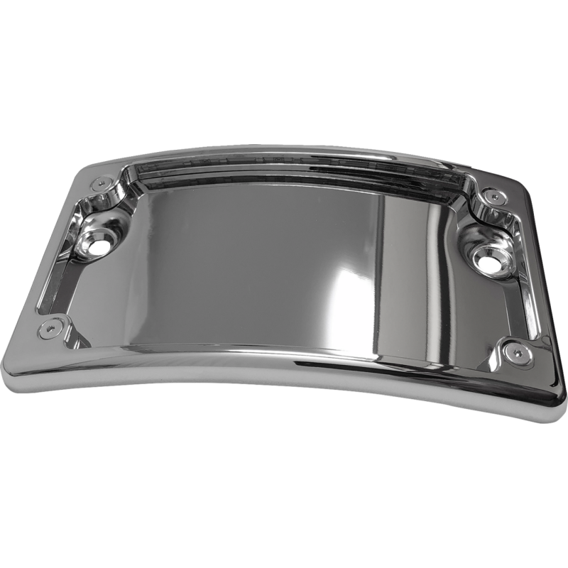 CURVED UNIVERSAL LICENSE PLATE KIT CHROME