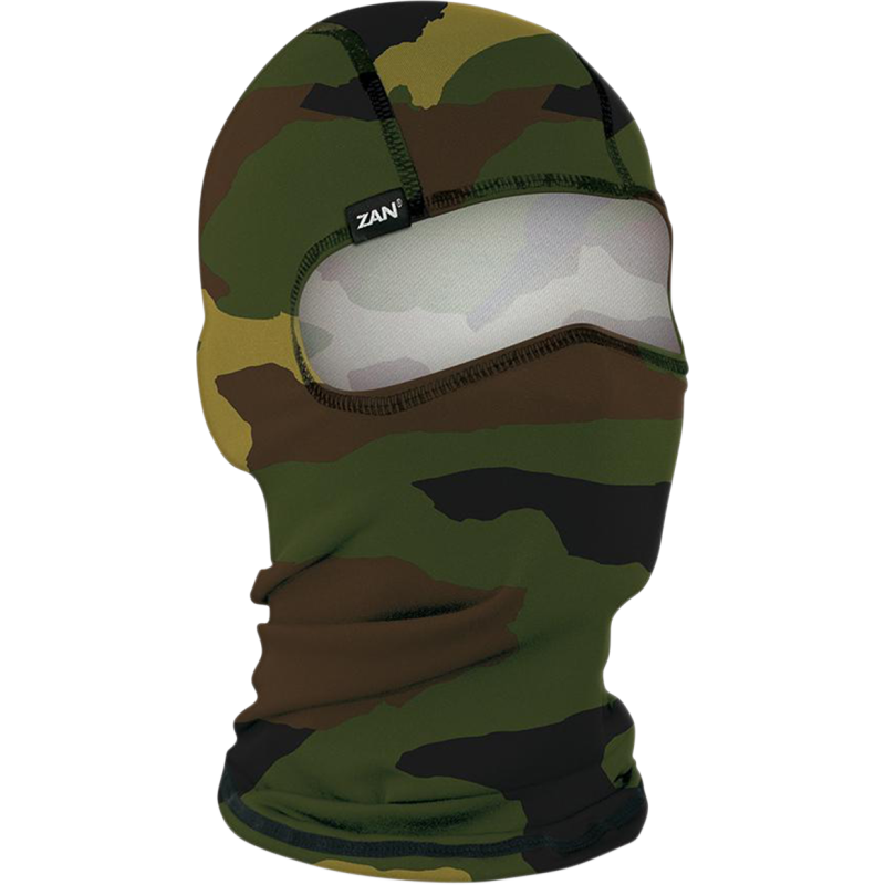 BALACLAVA POLYESTER WOODLAND CAMO