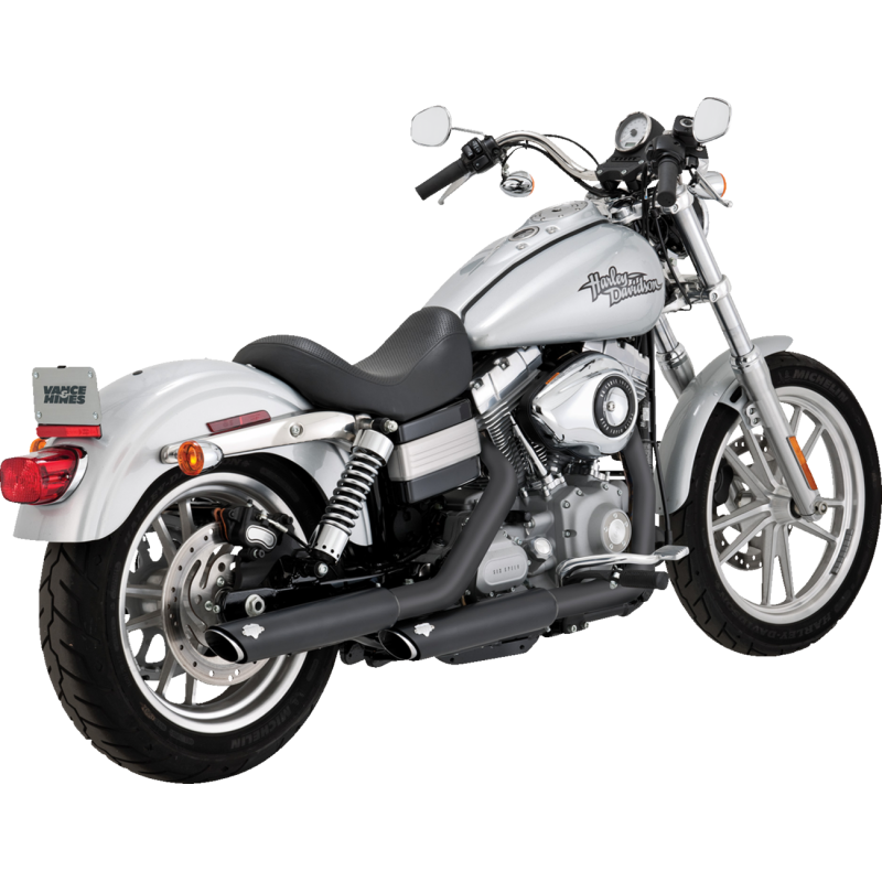 MUFFLERS 3" TWIN SLASH BLACK DYNA