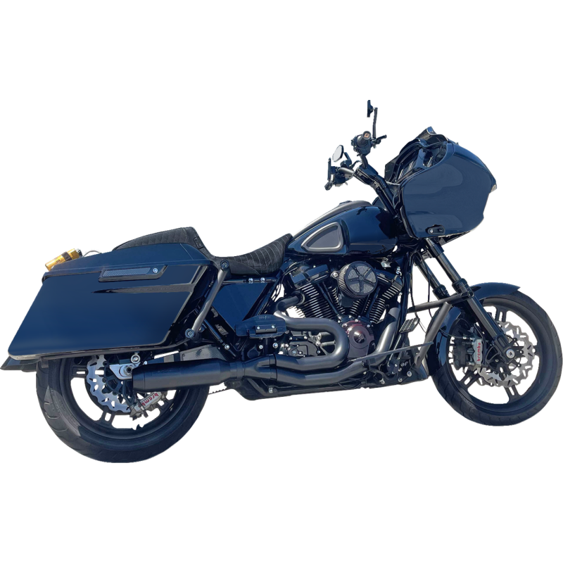 Exhaust SuperBike 2:1 mid Blk 4" Muffler M8 Touring
