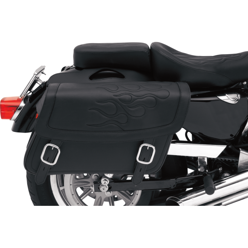 SADDLEBAG,FLAME BLK,MD