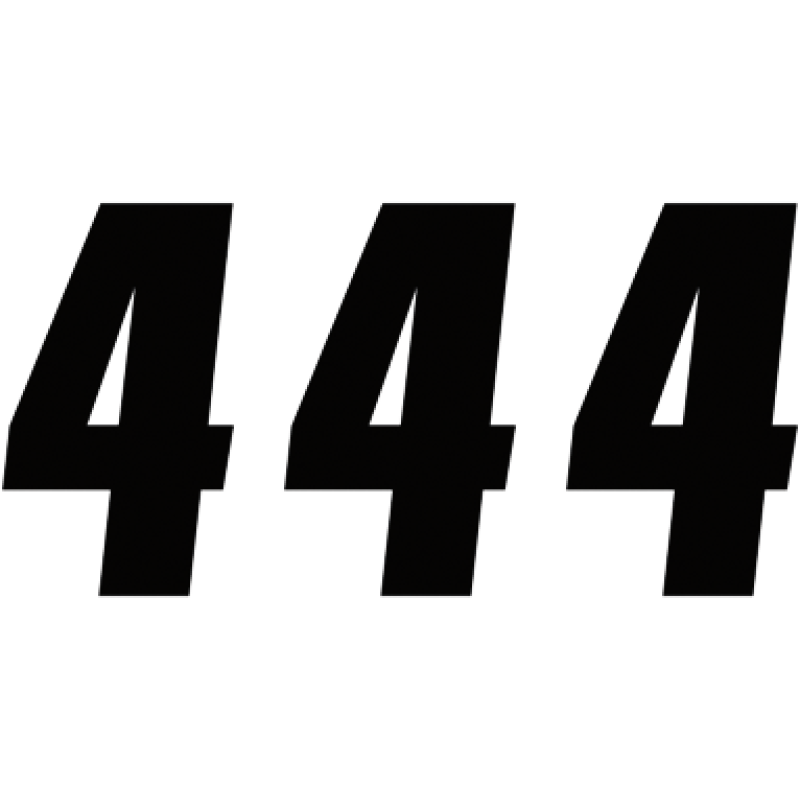 FACTORY 4" NUMBER BLACK #4