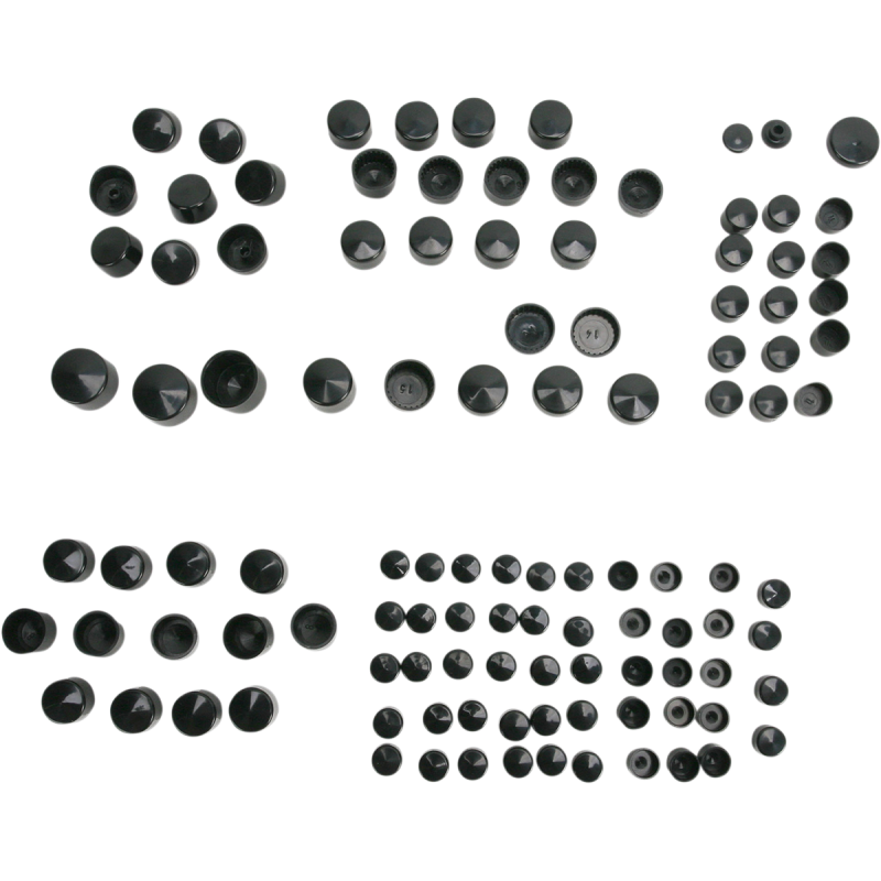 09-10 FLHT STD BOLT CVR KIT BLK