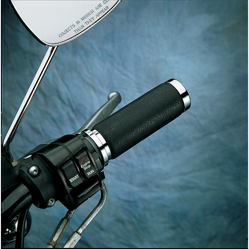 73-19 TEXTURED BLACK RUBB GRIPS(PR)