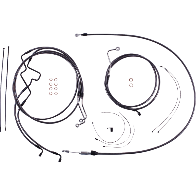 KARBONFIBR  Handlebar Installation Kit - 6" -21-22 FLHR