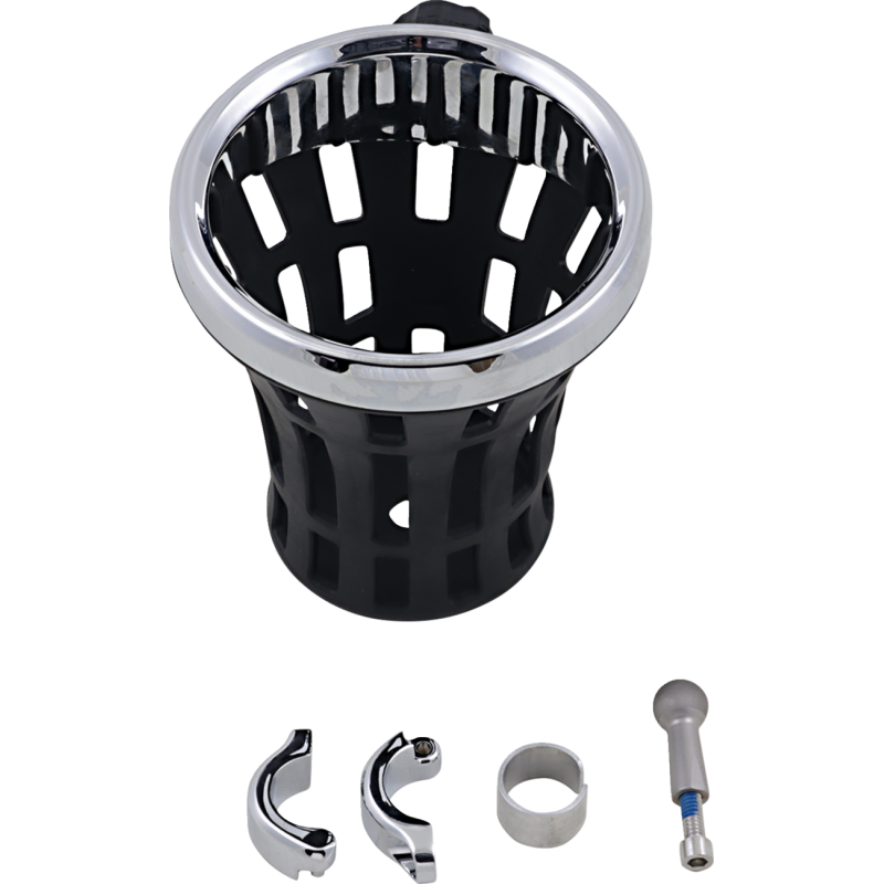 Big Ass Drink Holder, Chrome, 7/8-1" Clamp, Chrome