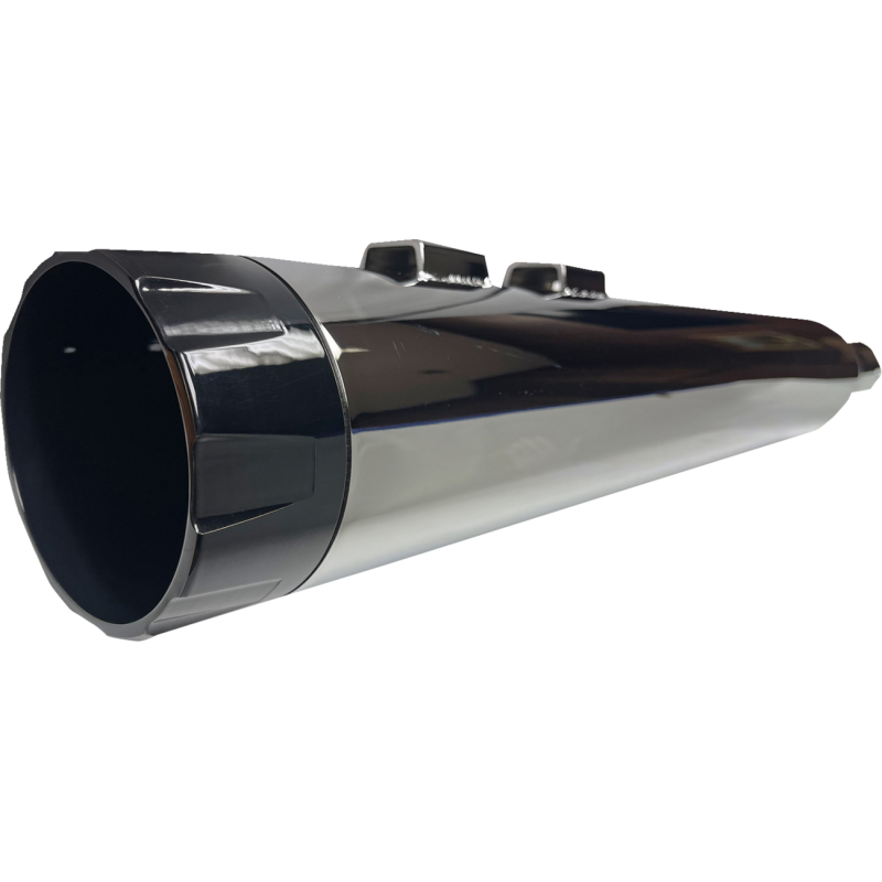 Mufflers 4.5" S/O Chrome w/Black End Cap OEM TC To