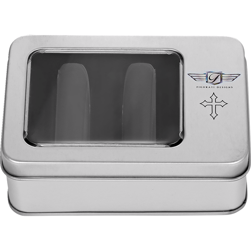 ND MAG DOCKING COVERS BLACK WITH CROSS 25.2X46.5mm