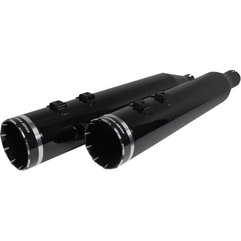 4.5 OBSIDIAN PVD MUFFLERS W/ BLK TRACER, M8