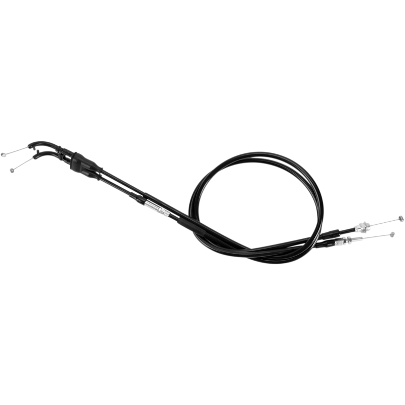 THROTTLE CABLE PUSH-PULL BLACK VINYL SET