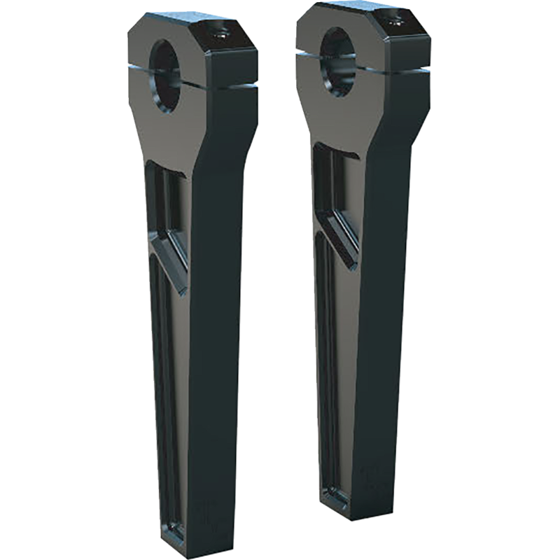 RISER 1"CLMP 8" BLK BLK