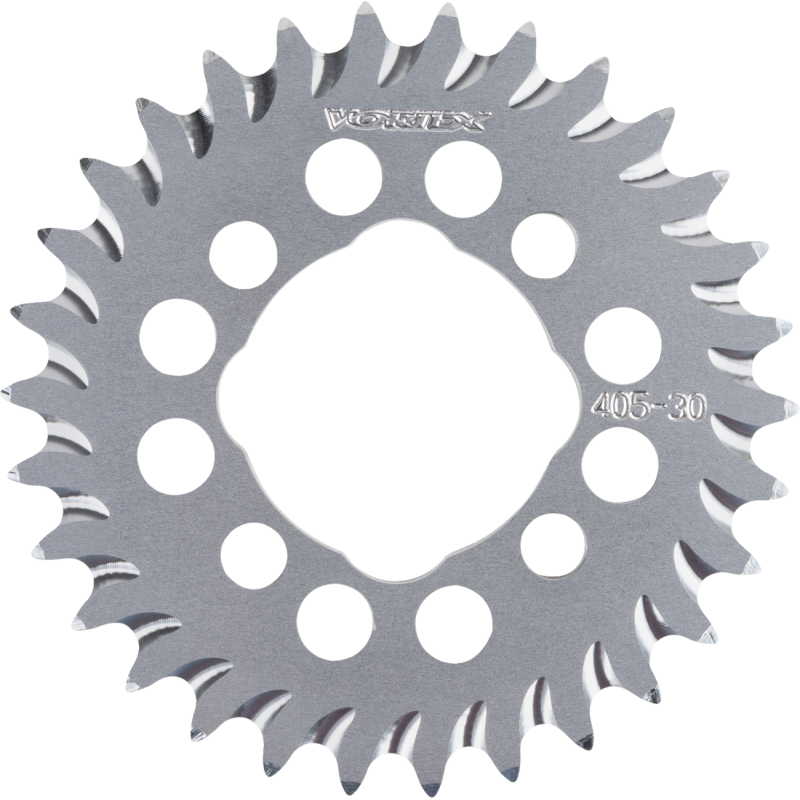 SPROCKET VORTEX ALUM REAR 420-30 TOOTH SLVR